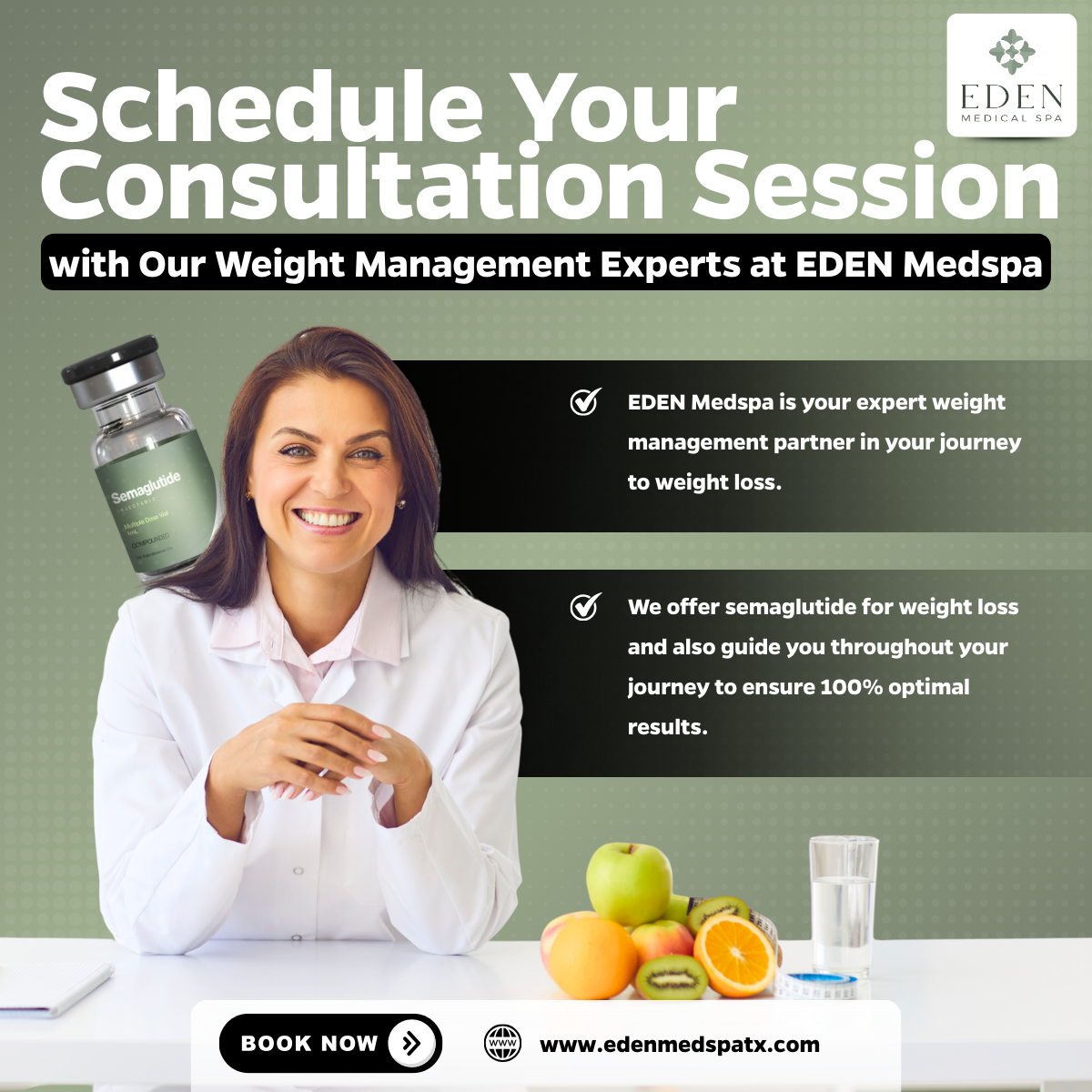 Schedule Your Consultation with our Weight Management Experts at EDEN Medspa: Best Medspa in Austin, TX
